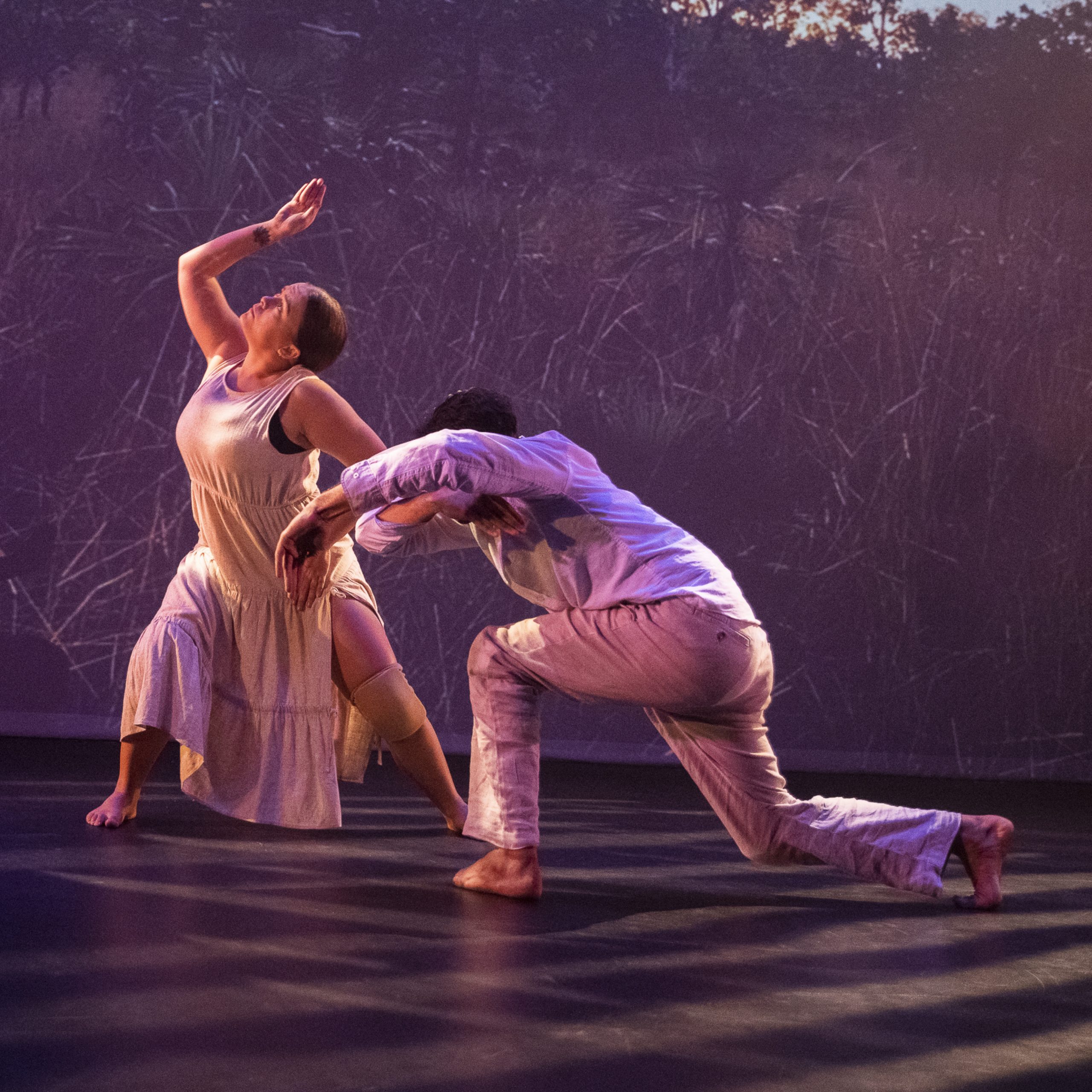 Photograph of 2 people dancing