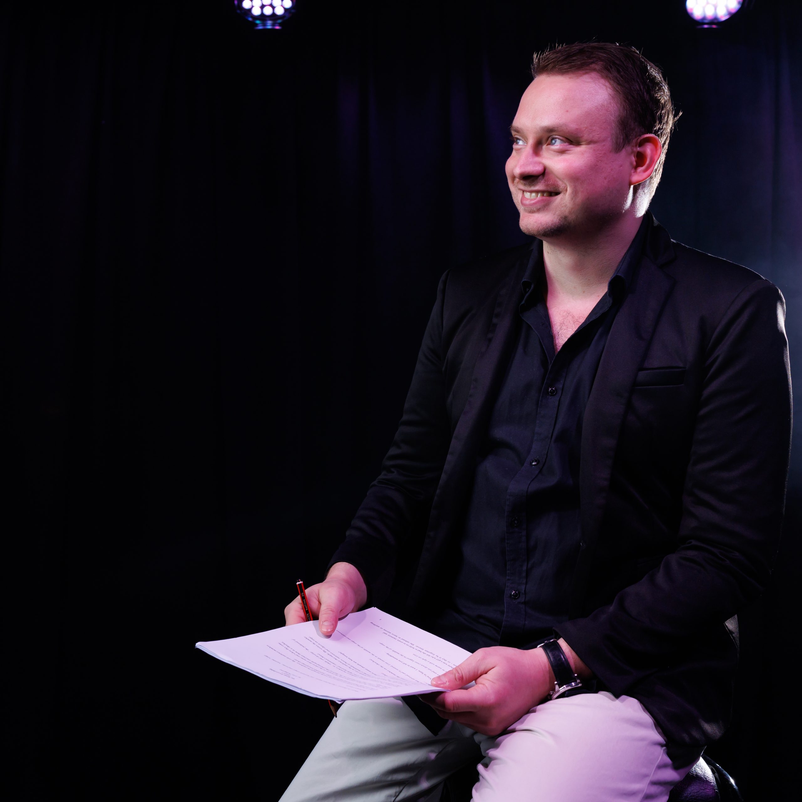 Portrait photograph of writer Sean Guy