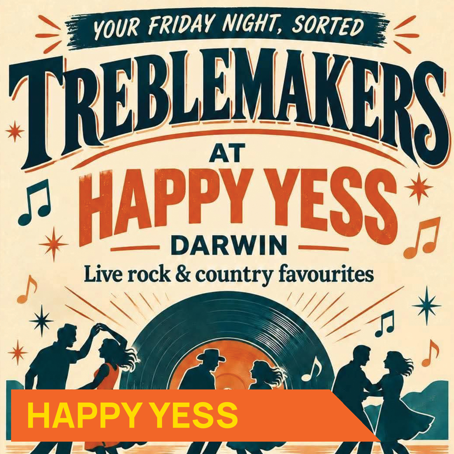Poster graphic for the Treble Makers